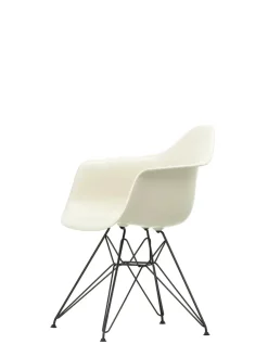 Vitra Spisebordsstole<Eames Plastic Armchair DAR, sort pulverlakering fra