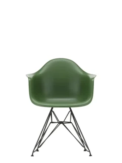 Vitra Spisebordsstole<Eames Plastic Armchair DAR, sort pulverlakering fra