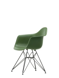 Vitra Spisebordsstole<Eames Plastic Armchair DAR, sort pulverlakering fra