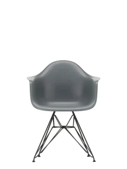 Vitra Spisebordsstole<Eames Plastic Armchair DAR, sort pulverlakering fra