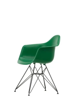 Vitra Spisebordsstole<Eames Plastic Armchair DAR, sort pulverlakering fra