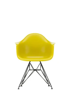 Vitra Spisebordsstole<Eames Plastic Armchair DAR, sort pulverlakering fra