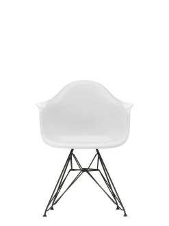 Vitra Spisebordsstole<Eames Plastic Armchair DAR, sort pulverlakering fra