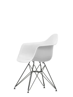 Vitra Spisebordsstole<Eames Plastic Armchair DAR, sort pulverlakering fra
