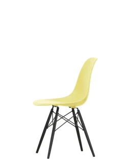 Vitra Spisebordsstole<Eames Plastic Side Chair DSW, sortlakeret ahorntræ fra