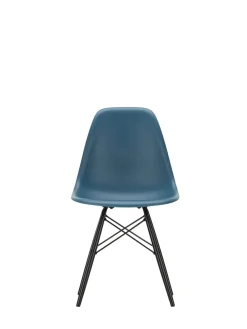 Vitra Spisebordsstole<Eames Plastic Side Chair DSW, sortlakeret ahorntræ fra