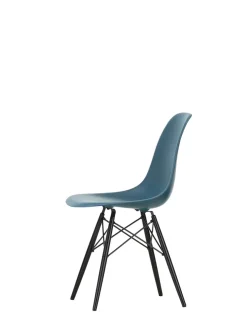 Vitra Spisebordsstole<Eames Plastic Side Chair DSW, sortlakeret ahorntræ fra