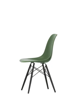 Vitra Spisebordsstole<Eames Plastic Side Chair DSW, sortlakeret ahorntræ fra