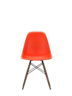 Vitra Spisebordsstole<Eames Plastic Side Chair DSW, mørkbejdset ahorntræ fra