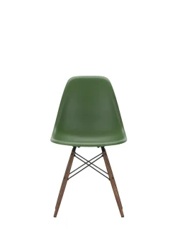 Vitra Spisebordsstole<Eames Plastic Side Chair DSW, mørkbejdset ahorntræ fra