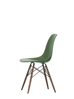 Vitra Spisebordsstole<Eames Plastic Side Chair DSW, mørkbejdset ahorntræ fra