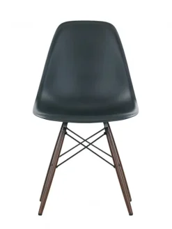 Vitra Spisebordsstole<Eames Plastic Side Chair DSW, mørkbejdset ahorntræ fra