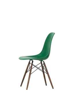 Vitra Spisebordsstole<Eames Plastic Side Chair DSW, mørkbejdset ahorntræ fra