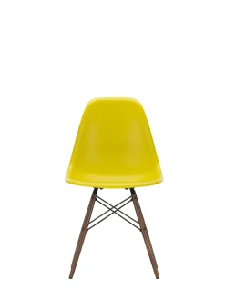 Vitra Spisebordsstole<Eames Plastic Side Chair DSW, mørkbejdset ahorntræ fra