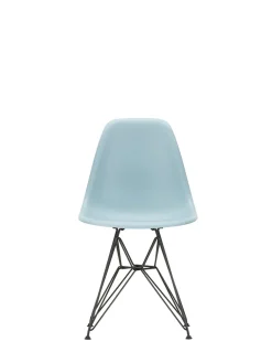 Vitra Spisebordsstole<Eames Plastic Side Chair DSR, sort pulverlakeret fra