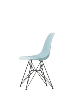 Vitra Spisebordsstole<Eames Plastic Side Chair DSR, sort pulverlakeret fra