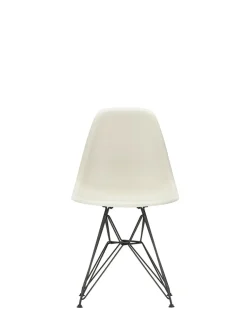 Vitra Spisebordsstole<Eames Plastic Side Chair DSR, sort pulverlakeret fra