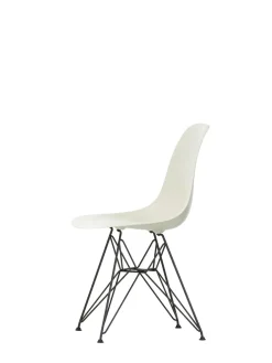 Vitra Spisebordsstole<Eames Plastic Side Chair DSR, sort pulverlakeret fra