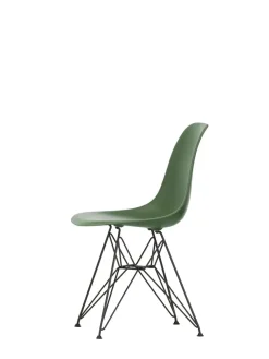 Vitra Spisebordsstole<Eames Plastic Side Chair DSR, sort pulverlakeret fra