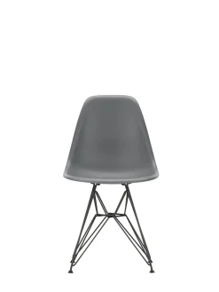 Vitra Spisebordsstole<Eames Plastic Side Chair DSR, sort pulverlakeret fra