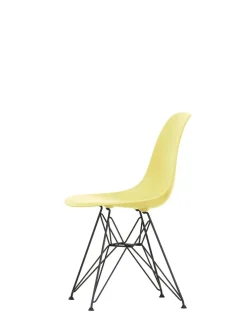 Vitra Spisebordsstole<Eames Plastic Side Chair DSR, sort pulverlakeret fra