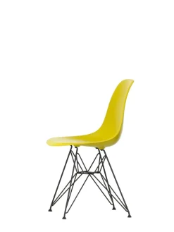 Vitra Spisebordsstole<Eames Plastic Side Chair DSR, sort pulverlakeret fra
