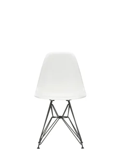 Vitra Spisebordsstole<Eames Plastic Side Chair DSR, sort pulverlakeret fra