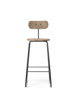 Mater Barstole<Earth barstol med ryglæn, coffee waste light fra