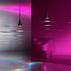 Louis Poulsen Pendler|Spots<Enigma 425 sort pendel fra