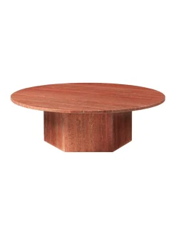 GUBI Sofaborde<Epic Coffee Table Ø110 cm, travertine fra