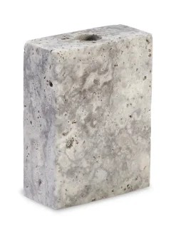 Wabi Sabi Nordic Gaver Til Hende|Kalenderlys & Julelysestager<Epode Lysestage 8,5 cm, travertin silver fra