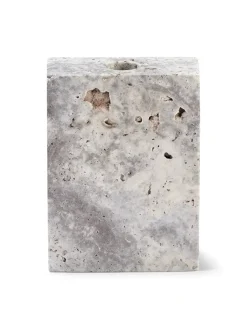 Wabi Sabi Nordic Gaver Til Hende|Kalenderlys & Julelysestager<Epode Lysestage 8,5 cm, travertin silver fra