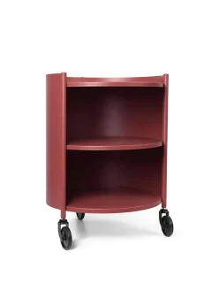 Ferm Living Rulleborde/Barvogn|Sideborde Og Små Borde<Eve Storage, mahogany red fra