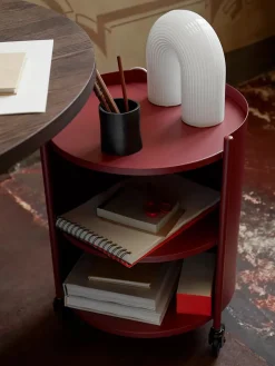 Ferm Living Rulleborde/Barvogn|Sideborde Og Små Borde<Eve Storage, mahogany red fra