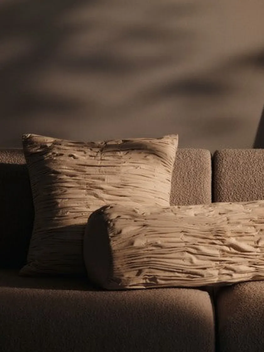 Ferm Living Puder Og Plaider|Puder<Falda Smocked pude fra