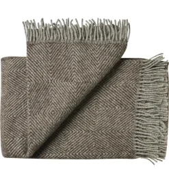 Silkeborg Uldspinderi Gaver Til Ham|Puder Og Plaider<Fanø Plaid, light nordic grey fra