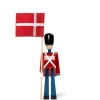 Kay Bojesen Figurer<Fanebærer med tekstilflag, mini af