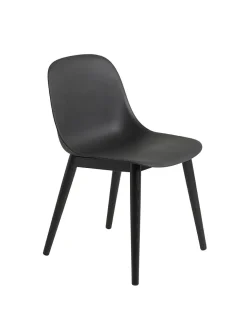 Muuto Spisebordsstole<Fiber side chair wood fra