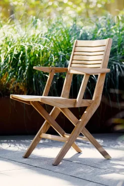 Cane-line Havestole<Flip Klapstol med Armlæn fra
