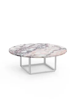 New Works Sofaborde<Florence Sofabord Ø90, gris du marais/beige grey fra