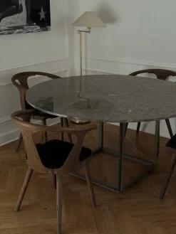 New Works Spiseborde<Florence spisebord Ø145, black marquina fra