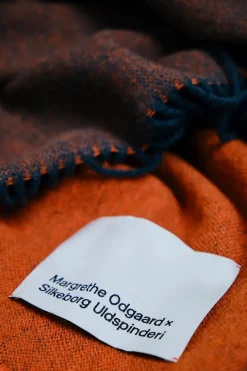 Silkeborg Uldspinderi Puder Og Plaider<Franja Plaid, green/orange fra