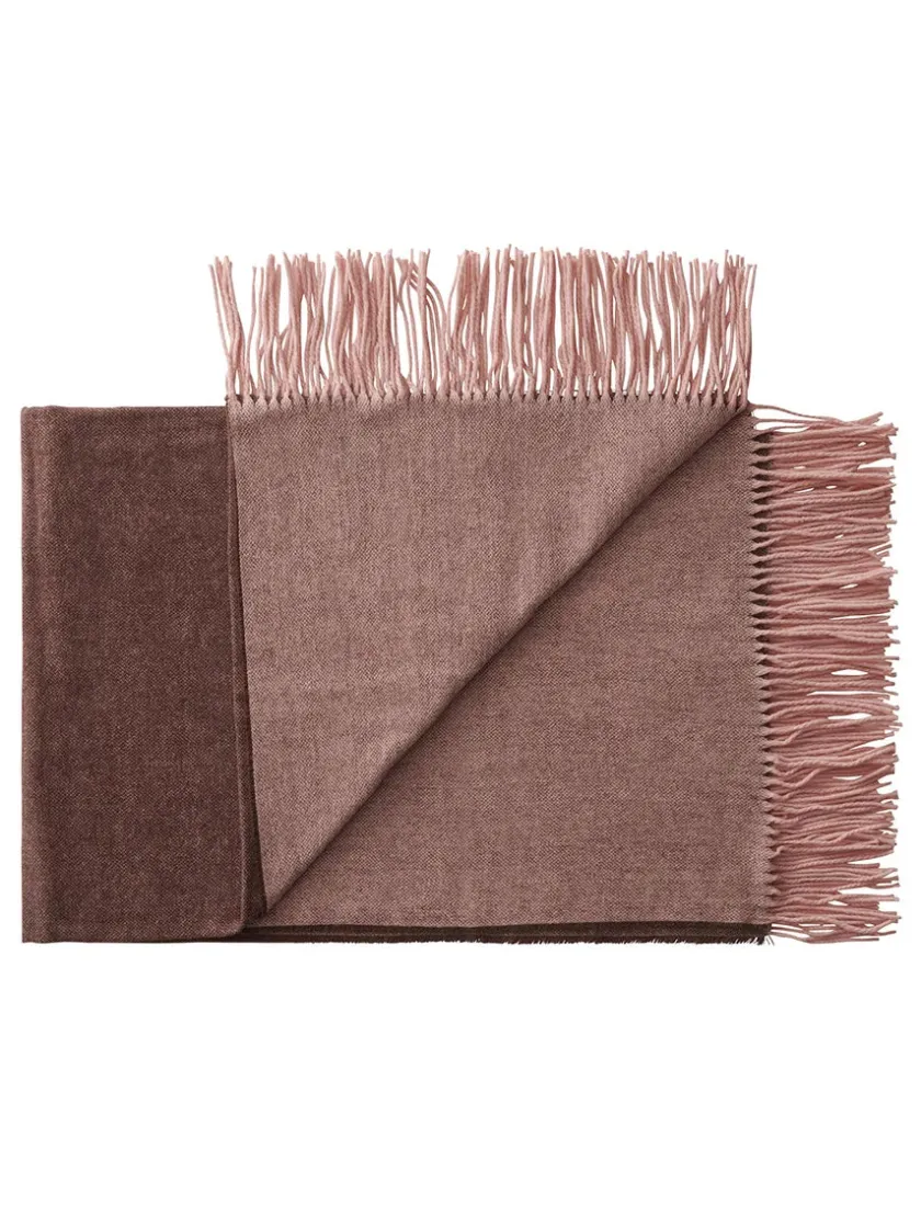 Silkeborg Uldspinderi Puder Og Plaider<Franja Plaid, pink/brown fra