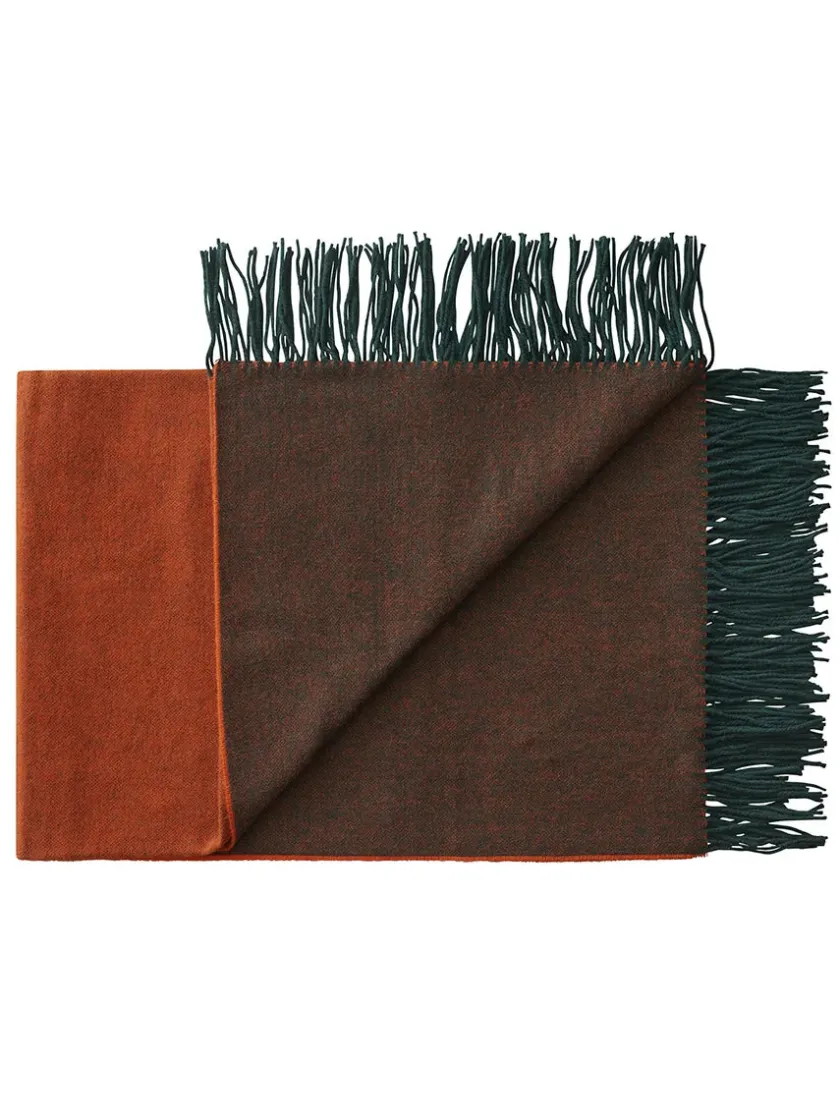 Silkeborg Uldspinderi Puder Og Plaider<Franja Plaid, pink/brown fra