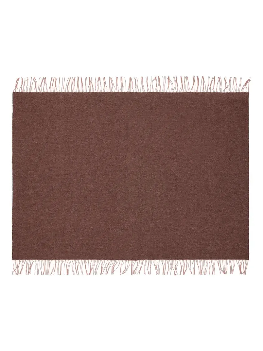 Silkeborg Uldspinderi Puder Og Plaider<Franja Plaid, pink/brown fra