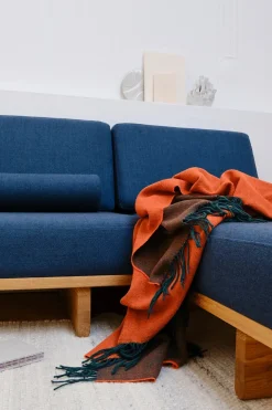 Silkeborg Uldspinderi Puder Og Plaider<Franja Plaid, pink/white fra