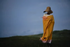 Silkeborg Uldspinderi Puder Og Plaider<Franja Plaid, pink/yellow fra