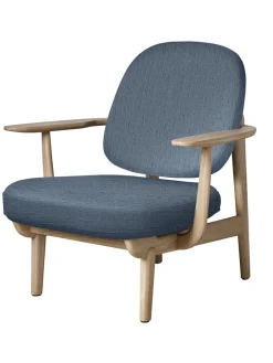 Fritz Hansen Loungestole|Lænestole<Fred Lænestol, lakeret eg fra