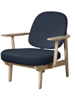 Fritz Hansen Loungestole|Lænestole<Fred Lænestol, lakeret eg fra