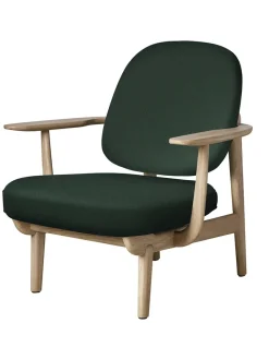 Fritz Hansen Loungestole|Lænestole<Fred Lænestol, lakeret eg fra